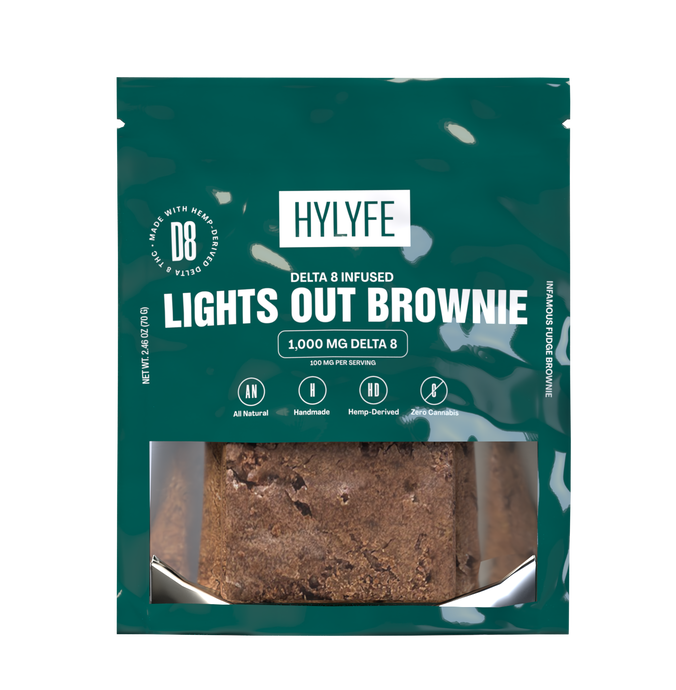 Lights Out 1000mg Delta 8 Brownie