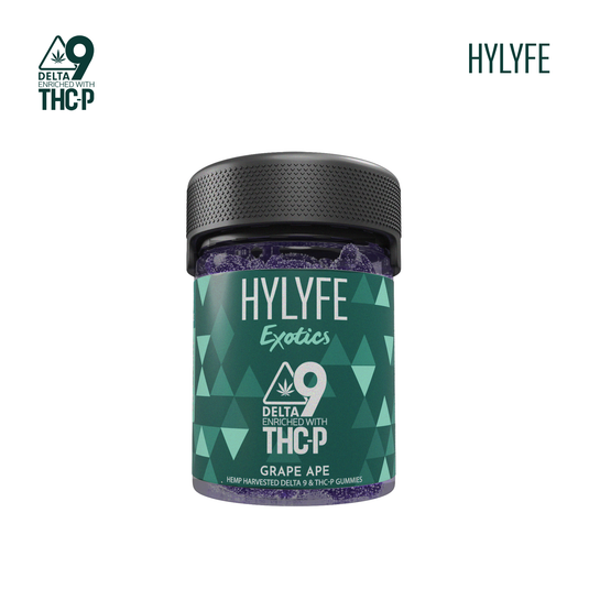 Delta 9 Enriched with THCP - Grape Ape 100mg Gummies